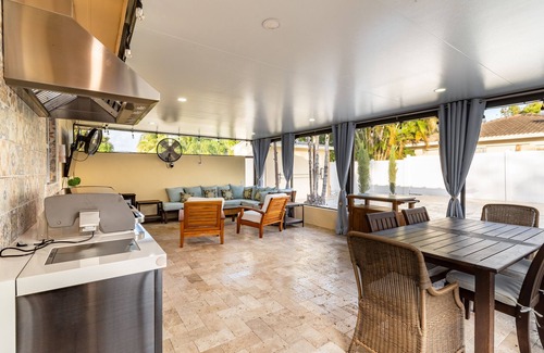 Boynton Beach House | Whole Luxury Pool & Spa with Amazing Features & Stunning Backyard