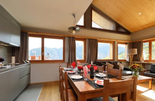 Vercorin Apartment | Wifi, 250m from resort center, sauna, hammam, tv, ski locker, 55m², Vercorin