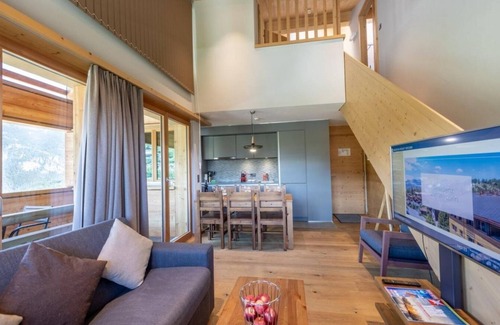 Vercorin Apartment | Wifi, ski-in/ski-out & foot of the slopes, sauna, hammam, balcony, tv, ski locker, 62m², Vercorin