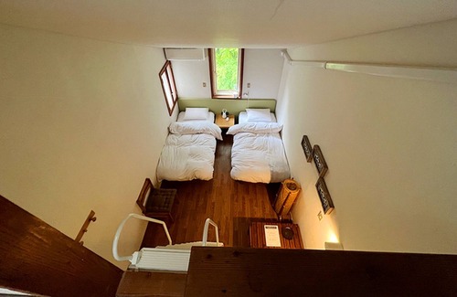 Yamanakako Hotel | Windy Hill Room 3 4Bed Loft Westernstyle Room/Minamitsurugun Yamanashi
