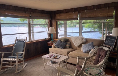 Alton Bay House | Winnipesaukee Alton Bay Lakefront Home with dock and small private beach