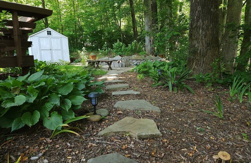 Zirconia Cottage | WNC oasis w/unique outdoor patio. Close to trails, waterfalls, more