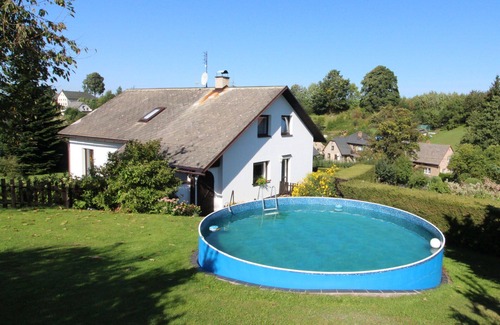 Cerveny Kostelec House | Wonderful villa for 6 people with WIFI, pool, TV, terrace, panoramic view and parking