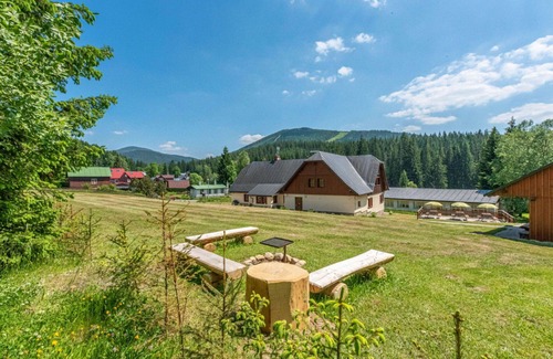 Harrachov House | Wonderful private villa for 28 people with WIFI, TV, patio, panoramic view and parking