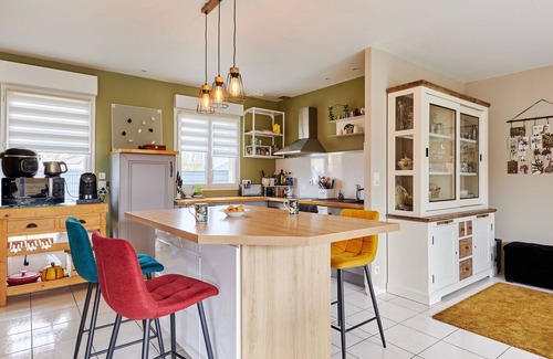 Portbail House | Wonderful private villa for 2 guests with WIFI, terrace and pets allowed