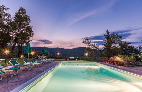 Ripoli Villa | Wonderful private villa with hot tub, private pool, A/C, WIFI, TV, patio and panoramic view