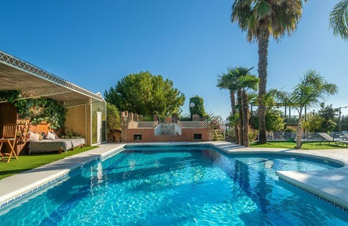 Baena Villa | Wonderful private villa with WIFI, hot tub, A/C, private pool, TV, patio and pets allowed