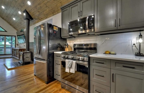 Ellijay House | Wooded Seclusion, Private Creekside Oasis, 3 Dogs Welcome, 2 Fenced Acres