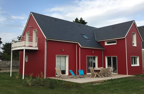 Denneville House | Wooden house 4* 50m from the beach - 12 pers - Denneville - Dogs accepted