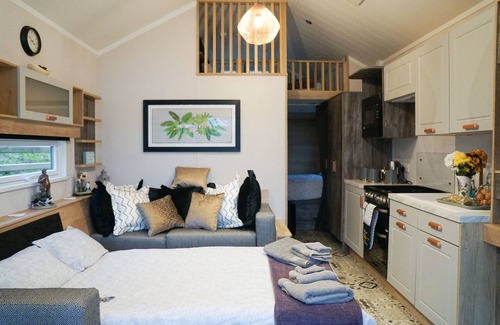Rhayader Cottage | Woodland Escape - a camping pod that sleeps 6 guests in 2 bedrooms