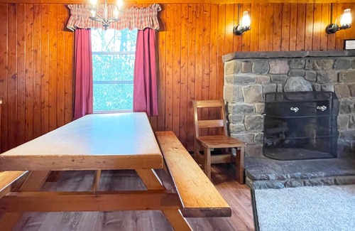 Reeders Cabin | Woodside Cabin, tucked in a circle of towering white pine and mountain laurel.