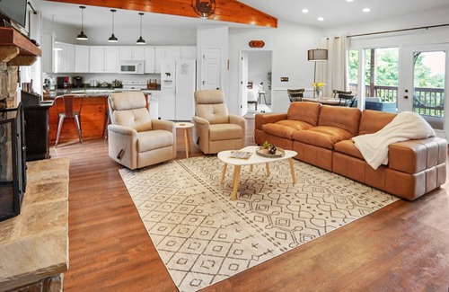 Chalet Village Cabin | WOW! Mountain Views, 2 Kings+, Grill, Pool Table, Fireplace & Covered Decks