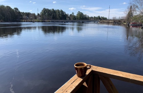 Tomahawk House | Year round home on WI River/Lake Alice, private dock, on ATV/snowmobile trail.