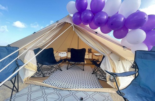 Crystal Beach RV Rental | Yurt on the Beach