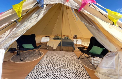 Crystal Beach RV Rental | Yurt on the Beach