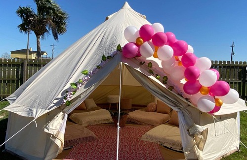 Crystal Beach RV Rental | Yurt on the Beach