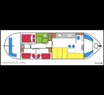 Vedomice Boat Rental | Zouw Hausboat Zakotven -pouze ubytovaní