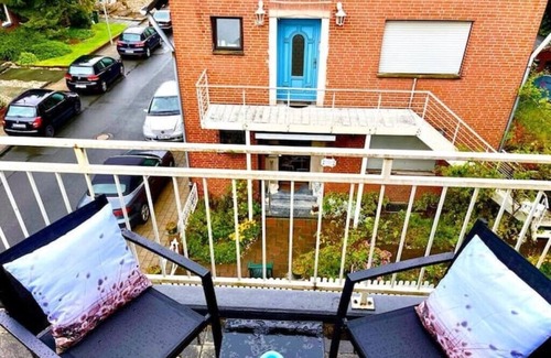 Oberhausen Apartment | Zuhause im Ruhrgebiet 3 mit Balkon