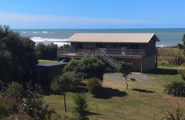 180 degrees ocean view, right on the beach.