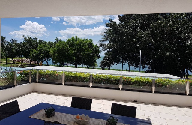 2 bed/2 bath Strand Stunner with ocean views.