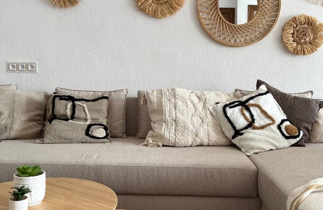 3-level family bungalow in La Mata: 2-min walk to beach; terrace w/sea views