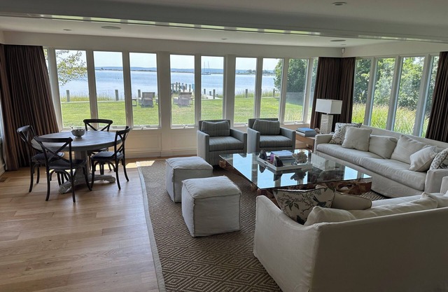 5-bedroom home on water with dock, office, bunk room in lovely Shelter Island!