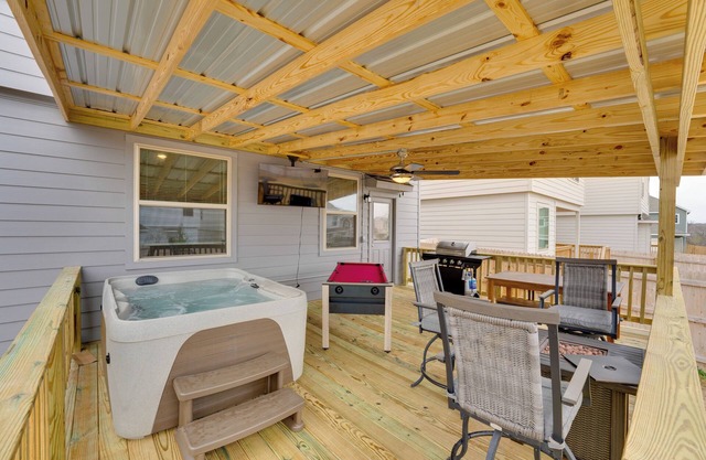 6 Mi to AFB: Pool & Hot Tub Haven w/Game Room