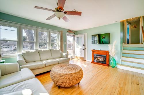 8 Blocks to Beach BBQ-Ready North Cape May Home!