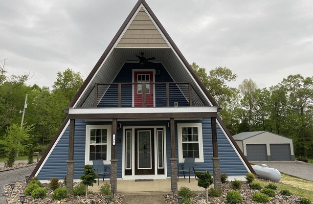 A-Frame of Mind is a perfect cozy getaway in a lakeside community!