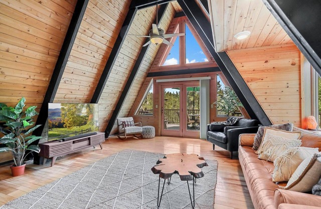 A-Frame On The Rocks. Whispering Pines. Payson. Waterwheel.