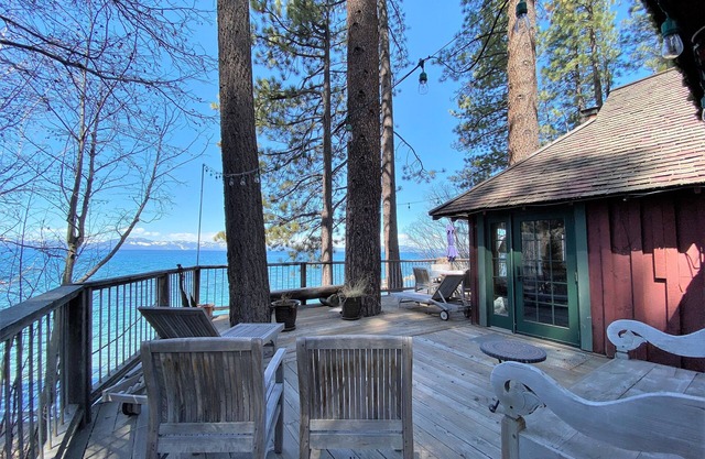 A part of Tahoe History, Original Lake Front Red Cabin (ZC1298)