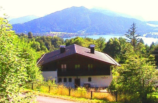 All of your own: Tegernsee country house on 2800m2 land with mountain/lake view
