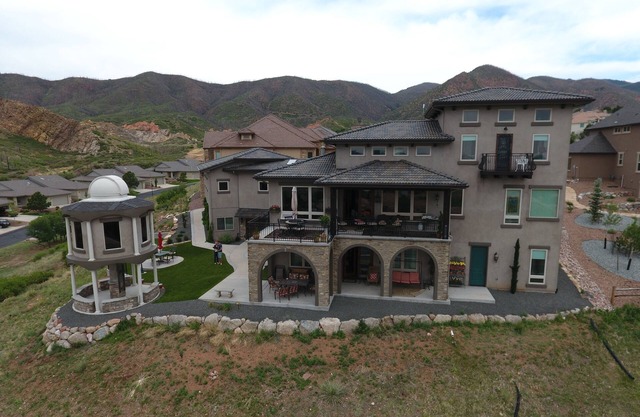 Amazing City and Mountain Views from Lower Level of Tuscan Home with Observatory