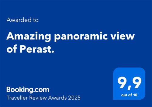 Amazing panoramic view of Perast.