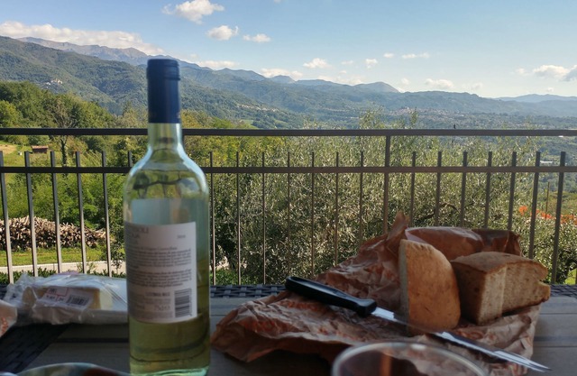 Amazing views from this splendid 3 bedroom villa in Lucca region of Tuscany