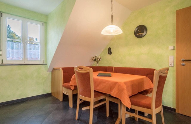 Apartment “Apfelblüte” on Farm close to Lake Constance with Terrace & Pool