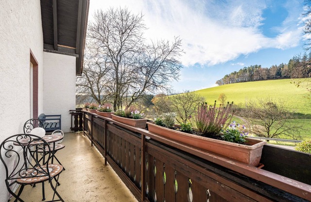 Apartment 'Ferienwohnung Talblick' with Mountain View, Shared Terrace and Wi-Fi