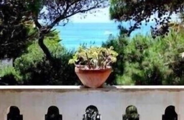 Apartment in ancient villa facing the sea