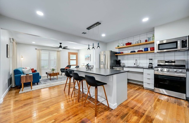 Artful Urban Bungalow: Stylish Comfort in North Austin