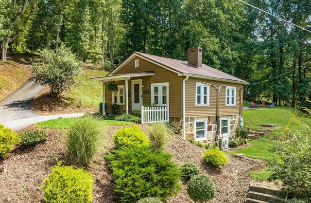 Awesome two-home compound in Horse Shoe with fireplaces, firepit, patio & grill