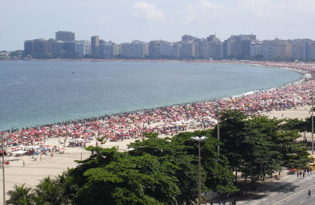 Beach-Front with Panoramic View of 100% of Copacabana Beach