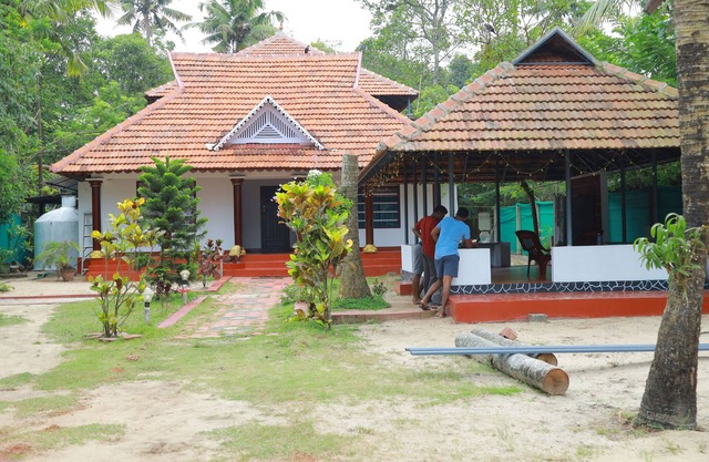 Beach side rooms in marari beach
