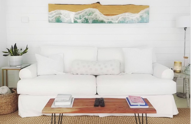 Beachside Modern Wellness Villa with Spacious Patio, Walk to the Beach