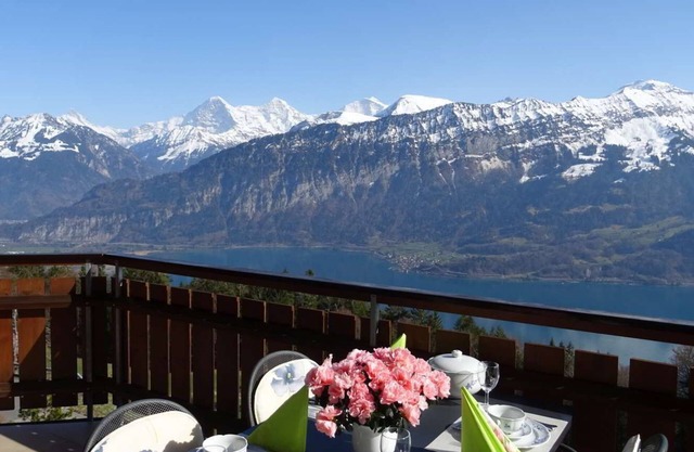Beatenberg near Interlaken: wonderful view of the lake and mountains