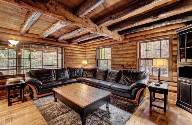 Beautiful brook-side log cabin on 3 private acres - 2 bed, 1.5 bath, entire home