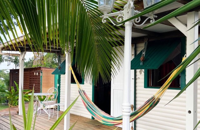 Beautiful Creole hut with tropical garden