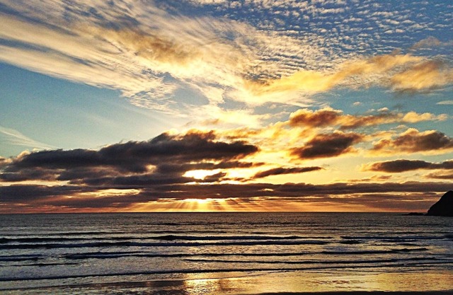 Beautiful one acre beachfront property, ocean views, sleeps 8 and pet friendly.