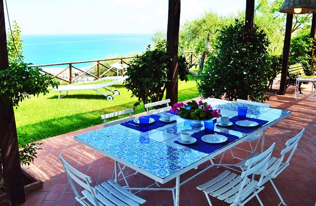 Beautiful panoramic villa with a wonderful Mediterranean sea-view garden