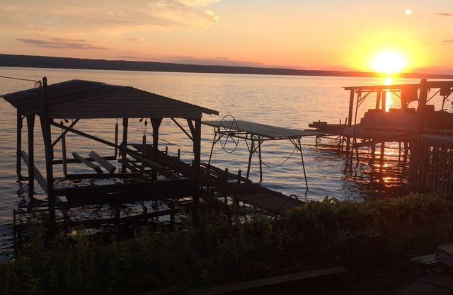 Beautiful Sunsets at the Lake Camp