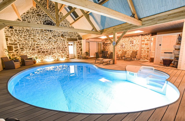 bed and breakfast normandy la brocherie heated indoor pool spa sauna